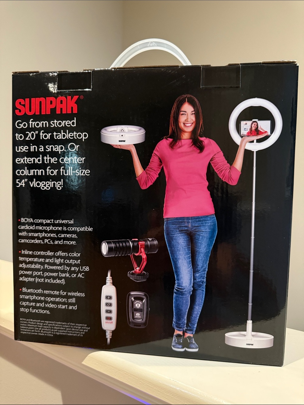 Sunpak Ultimate Vlogging Kit with BOYA Cardioid Microphone